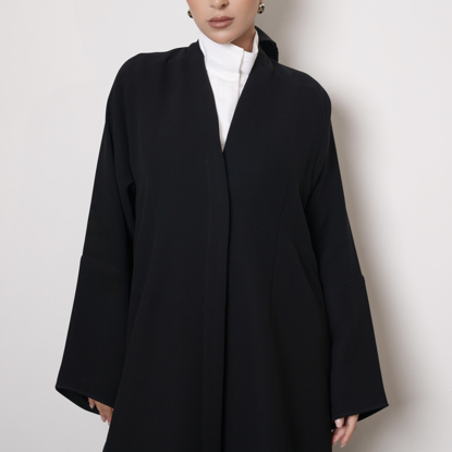 Picture of A Plain Abaya With Hidden Black Buttons